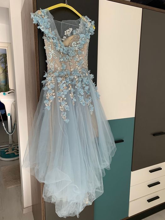 Rochie de seara din tul brodat Zenna