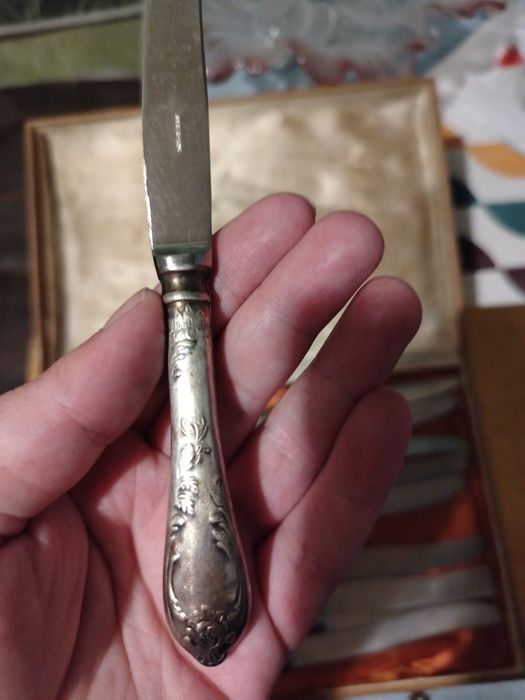 Антикварные ножи, мельхиор