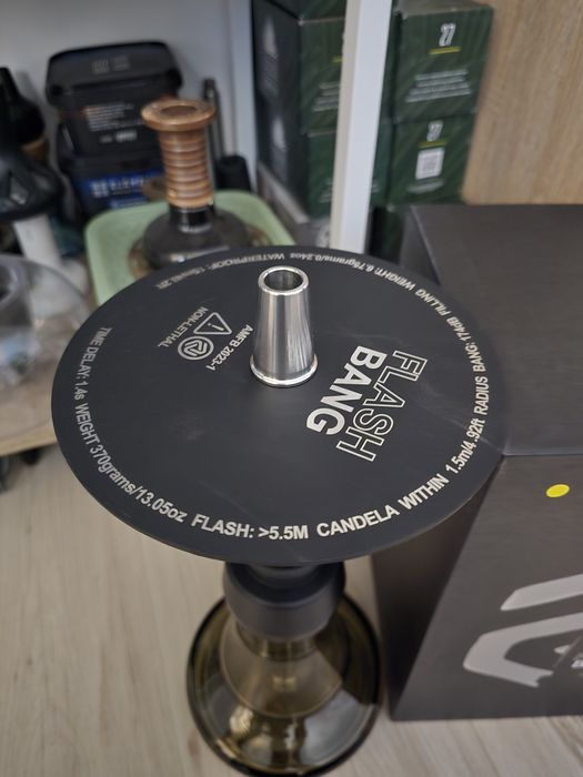 Stoc limitat!editie limitata narghilea moze flashbang pe negru!