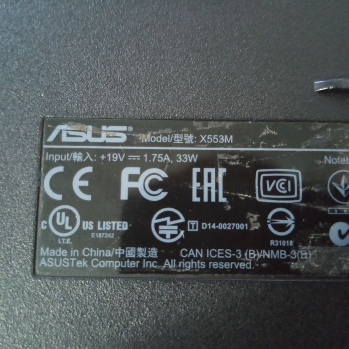Продаётся Ноутбук asus