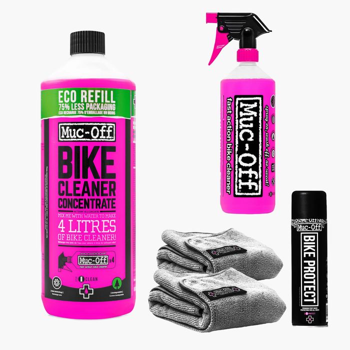 Водоструйка Muc-Off, 70-100bar, комплект с 5л препарат, спрей защита