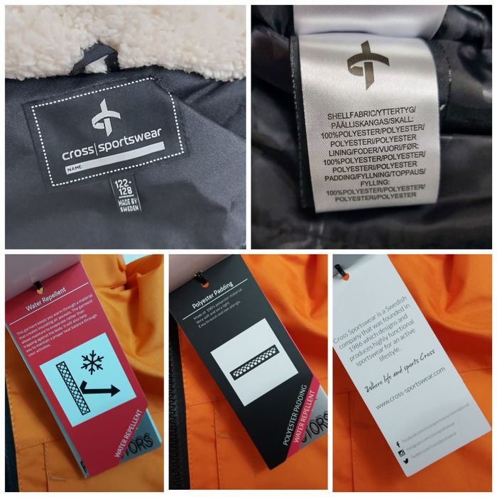 Geaca unisex de iarnă Cross Sportwear, măsura 134-140, Suedia (10K)