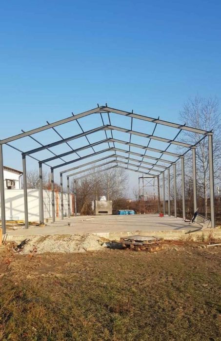 Structura hala metalica demontabila rezistenta diferite dimensiuni
