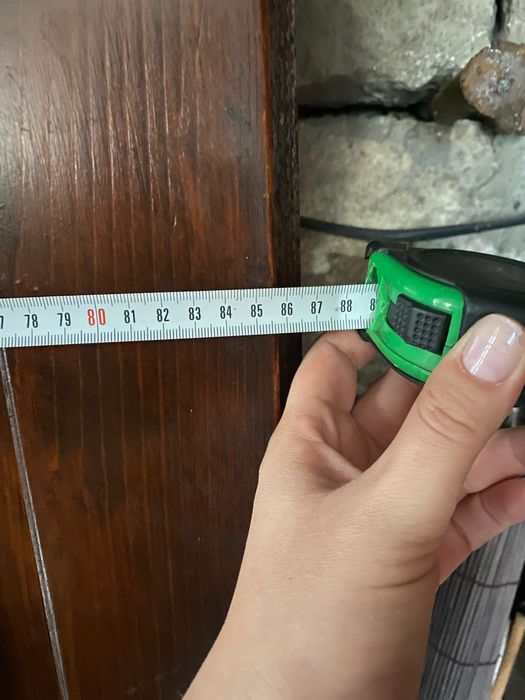 Дървена входна врата