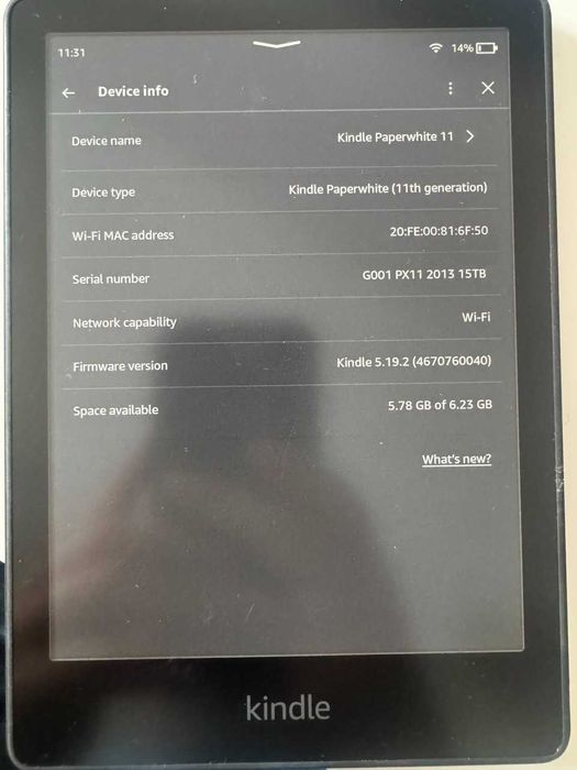 Kindle Paperwhite 11th Generation