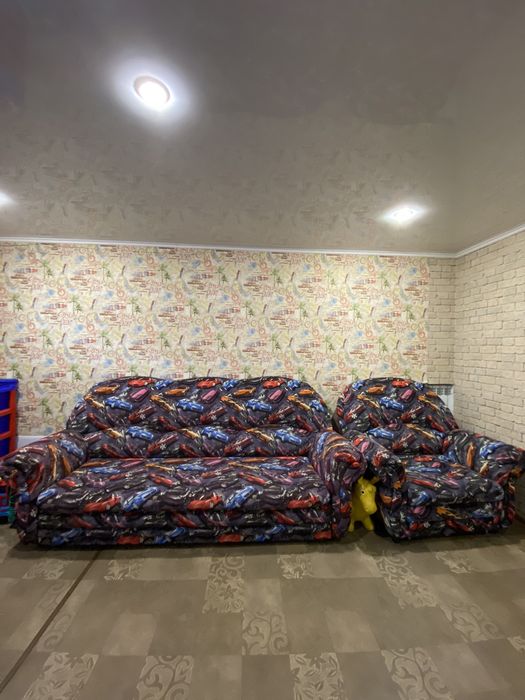 Диван с креслом раскладной