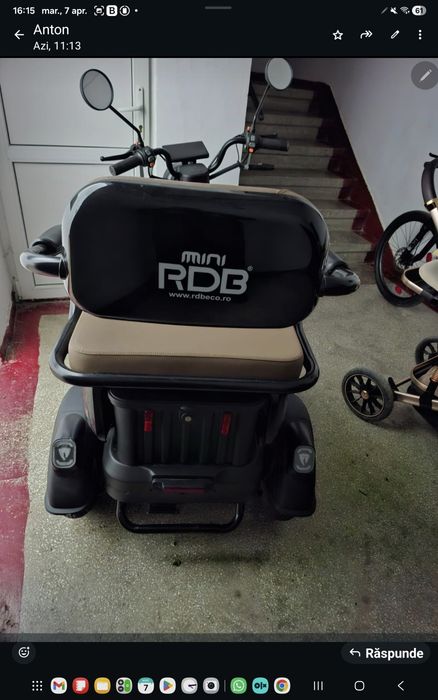 Triciclu electric aproape nou