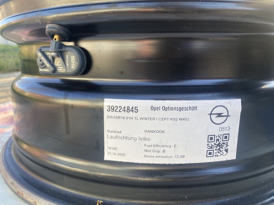 Jante originale opel cu senzori presiune