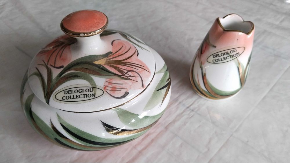 Порцеланов Deloglou Collection ръчно рисуван сет