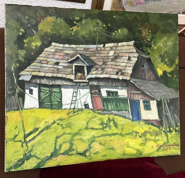 TABLOU DAVID CROITOR - Ulei pe panza - 50 x 60 - Pictura Casa la Dorna