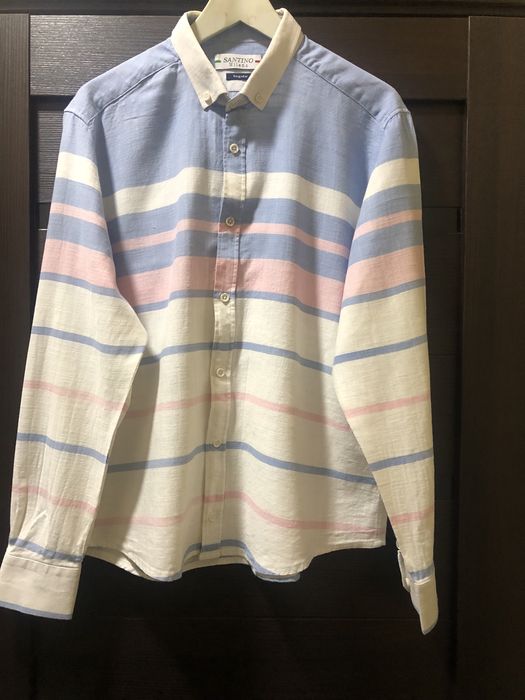 Рубашка мужская с длинным рукавом