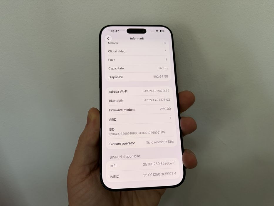 Iphone 16 Pro Max, 512GB, Black Titanium