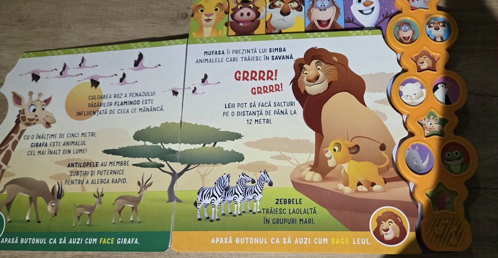 Carte cu sunete Animale Salbatice