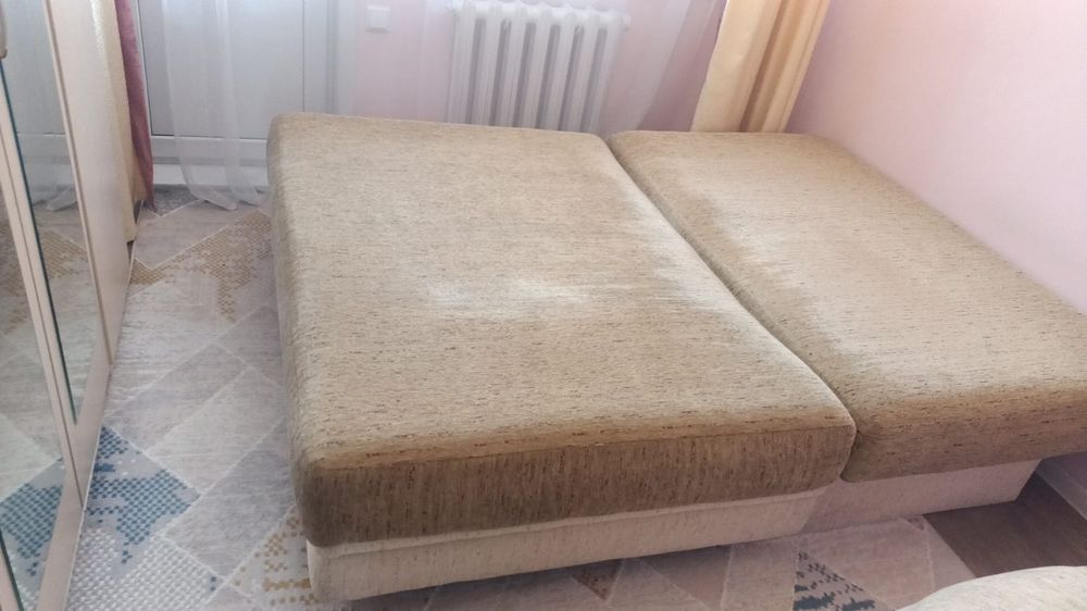 Кровать-диввн мягкий после химчистки