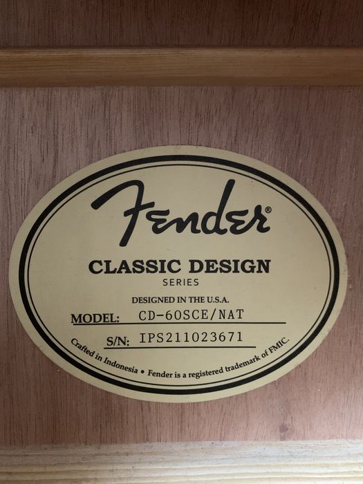 Chitară Fender electro-acustică