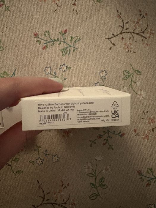 earpods наушники проводные apple