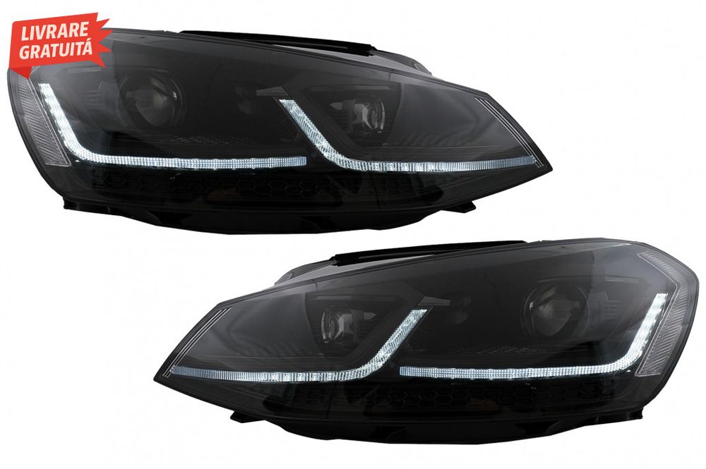 Faruri LED VW Golf 7 VII (2012-2017) Facelift G7.5 Design cu Semnal Di