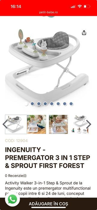 Premergător 3in1 Ingenuity