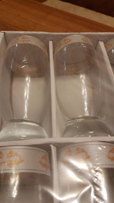Set 6 pahare sticla, pentru bere, NOU