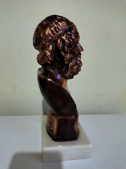 Страхотен Бронзов Бюст На Омир