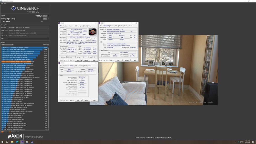 AMD Ryzen 9 7900X3D, 12-ядрен, 128 MB L3 Cache