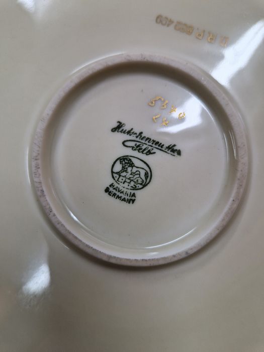 Уникат- Много стара рядка антикварно порцеланово плато Hutschenreuther