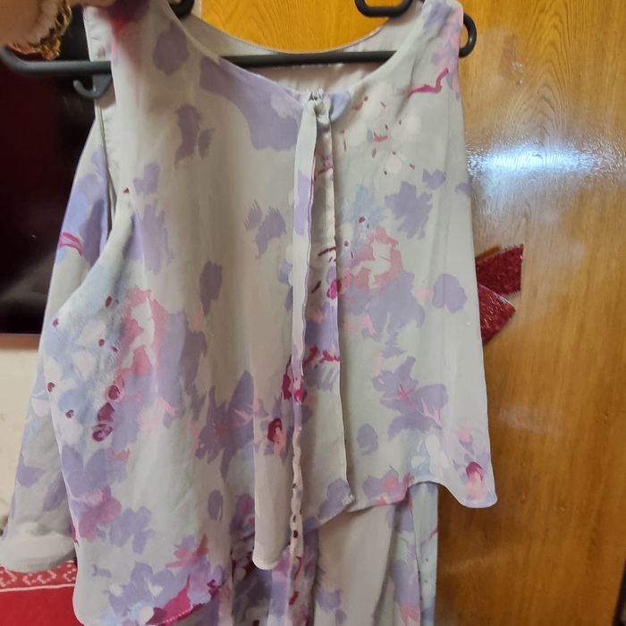 Rochie lunga din triplu voal