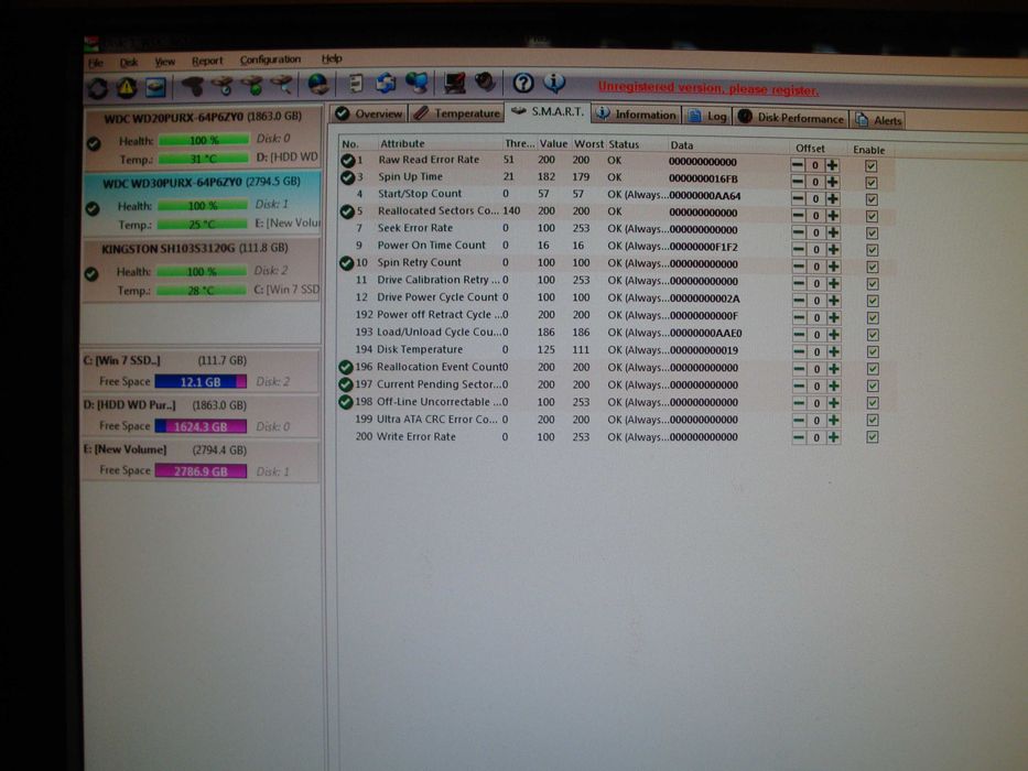 HDD Western Digital Purple Surveillance WD30PURX 3TB 5400RPM 64mb