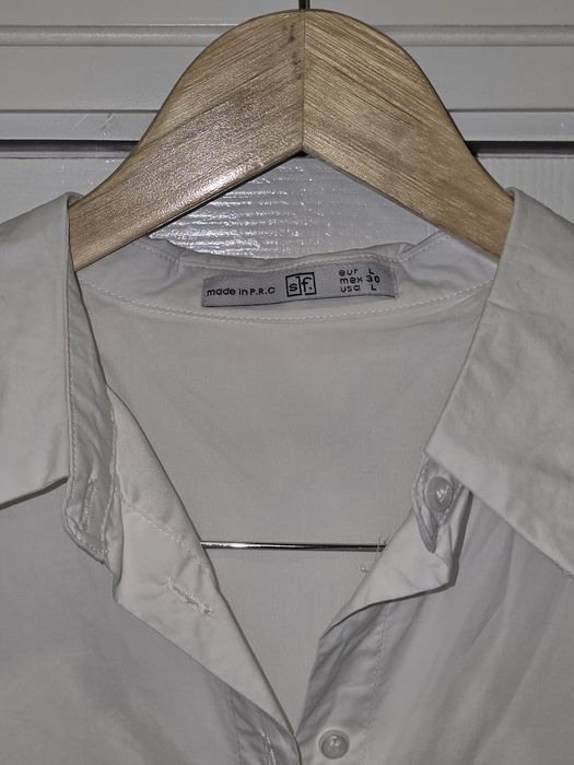 Платье рубашка белое, размер L