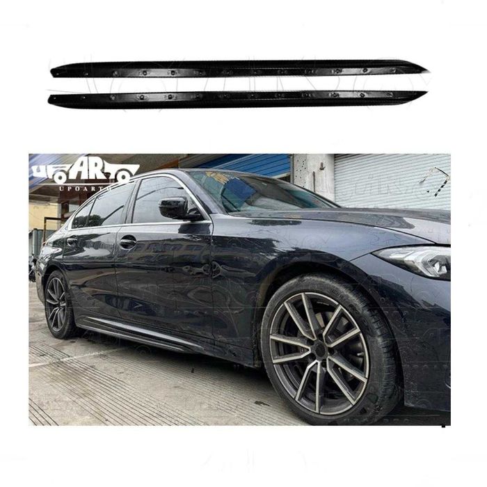 Prelungire praguri M-Tec cu BMW seria 3 G20 G21 2018-2023 negru lucios