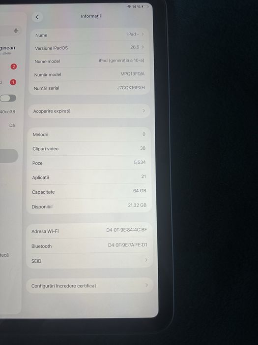Ipad Generatia 10 ,2022