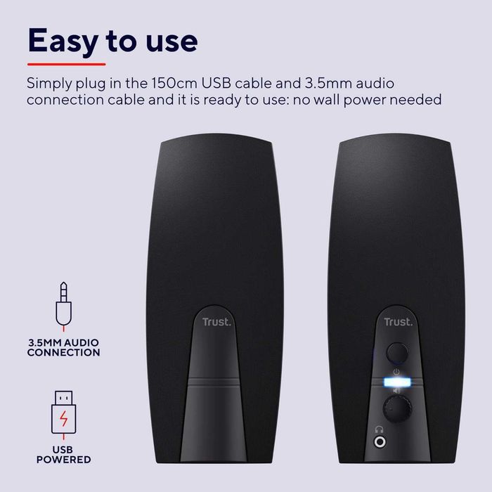 Комплект високоговорители Trust Almo 2.0 за компютър, 10 W