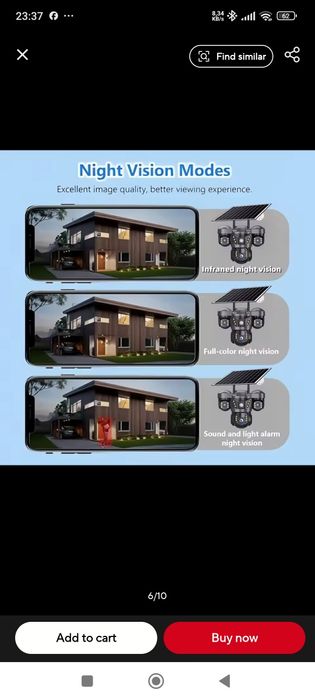 Camera de supraveghere cu panou solar