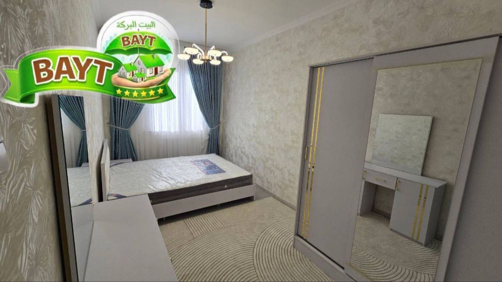 2/2/4, Чиланзар 12, Разделка, Евро+Меб+Тех продаётся квартира ~