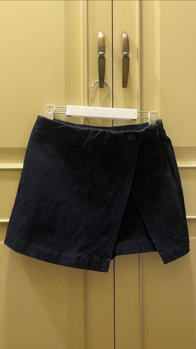 Джинсовые мини шорты-юбка ZARA