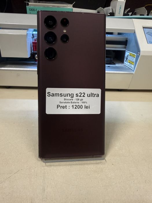 Samsung s22 ultra / 128 gb / 100% baterie / garantie