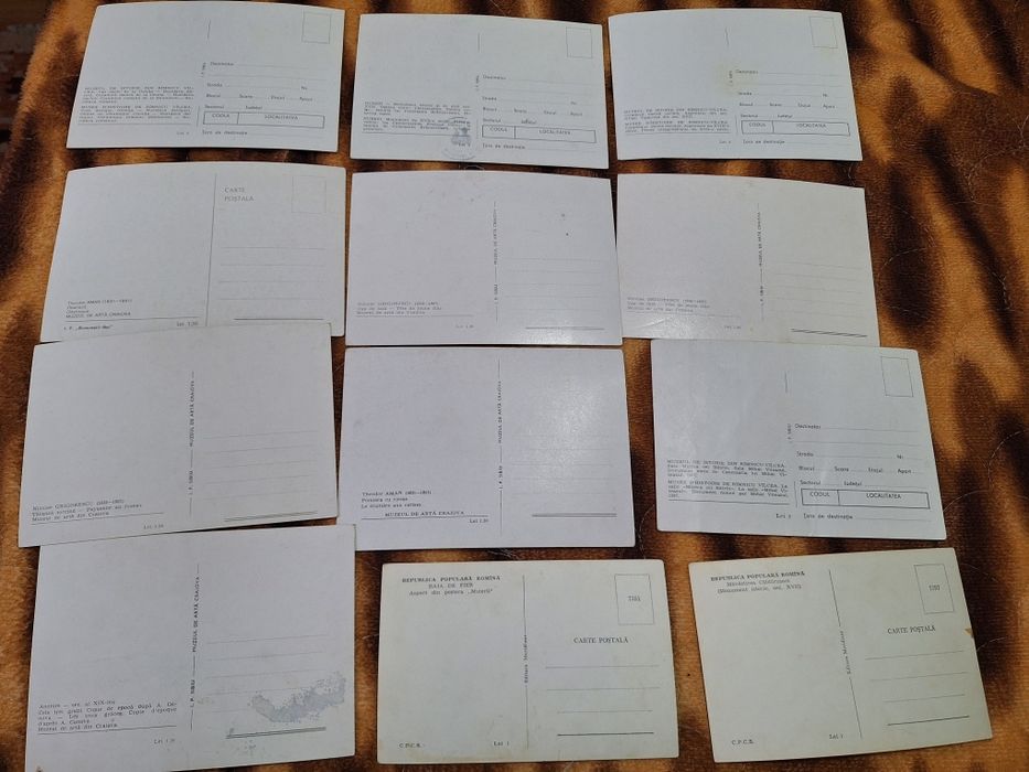 Lot 12 carti postale din perioada comunista