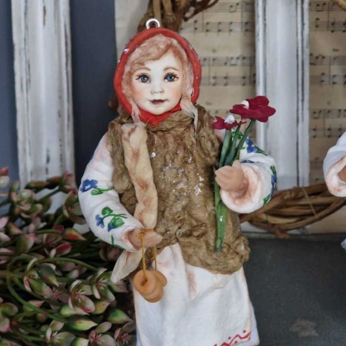 Ватные елочные игрушки