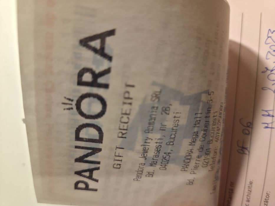 Brățară Pandora cu certificat de autentcitate