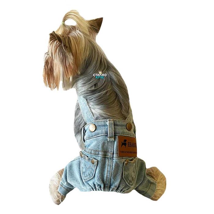 Дънки за куче Кучешки дънки Дънки за кучета Кучешки гащеризон