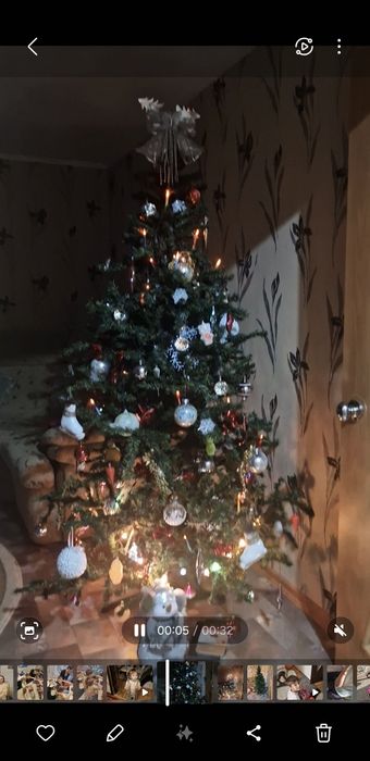 Новогодняя елка  зеленая