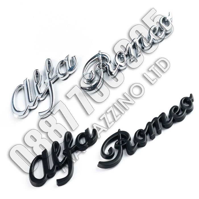 Метална Емблема Алфа Ромео Надпис за Задния Капак