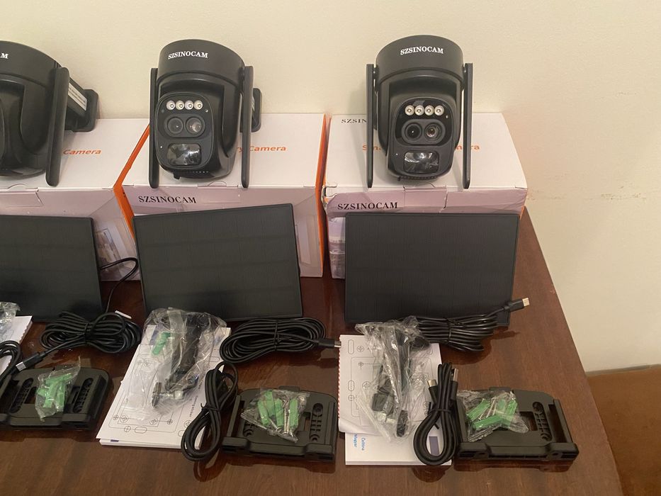 Соларна 4G PTZ камера – 10× Zoom • Два обектива • 32GB карта