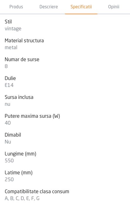 Set corpuri iluminat candelabre lustre aplici