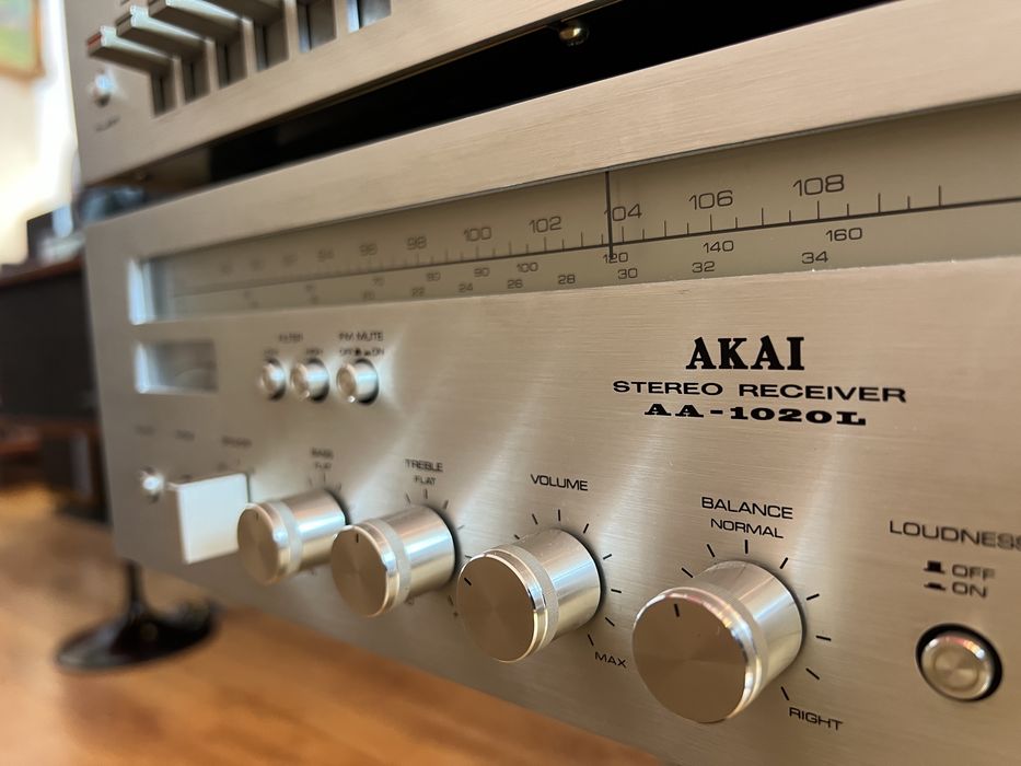 Receiver/Statie Akai AA-1020L si deck Akai CS-705D