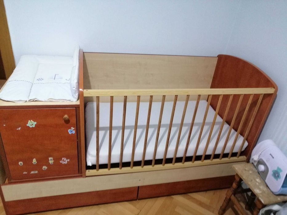 Vand pătuț transformabil 3in1