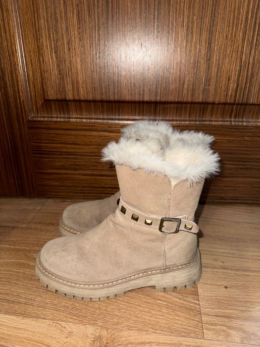 Зимнее ботинки из натуральной замн