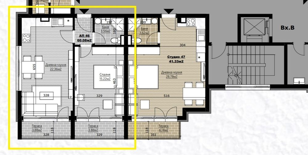 Продажба на 2-стаен апартамент в гр. Царево - 68,54m².