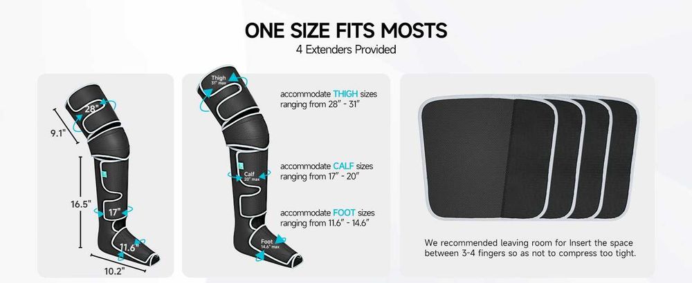 ALLJOY Масажор за крака за по- добро кръвообращение, лимфен дренаж