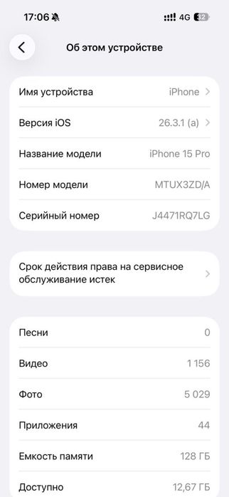 Iphone 15 pro 128 gb
